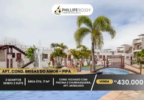 Foto 1 de Apartamento com 2 Quartos à venda, 71m² em Praia de Pipa, Tibau do Sul