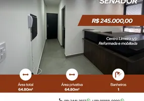 Foto 1 de Sala Comercial à venda, 64m² em Centro, Limeira