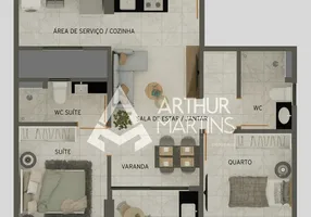 Foto 1 de Apartamento com 3 Quartos à venda, 39m² em Ponta de Matos, Cabedelo