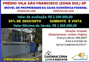 Foto 1 de Imóvel Comercial com 1 Quarto à venda, 191m² em Vila Sao Francisco (Zona Sul), São Paulo