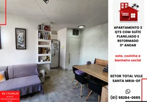 Foto 1 de Apartamento com 2 Quartos à venda, 50m² em Santa Maria, Brasília