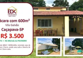 Foto 1 de Fazenda/Sítio com 3 Quartos para alugar, 154m² em Vila Galvão, Caçapava