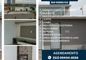 Foto 1 de Casa com 3 Quartos à venda, 226m² em Parque dos Jatobás, Rio Verde