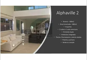 Foto 1 de Casa com 4 Quartos para alugar, 480m² em Alphaville Residencial Dois, Barueri