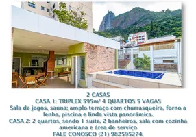 Foto 1 de Casa de Condomínio com 4 Quartos à venda, 595m² em Lagoa, Rio de Janeiro