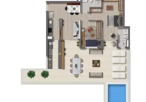 Foto 1 de Apartamento com 2 Quartos à venda, 104m² em Centro Comercial Jubran, Barueri