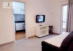 Foto 1 de Apartamento com 1 Quarto à venda, 57m² em Praia das Pitangueiras, Guarujá