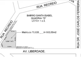 Foto 1 de Lote/Terreno para alugar, 981m² em Santa Isabel, Viamão