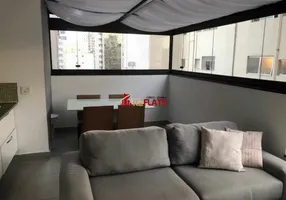 Foto 1 de Flat com 1 Quarto para alugar, 53m² em Vila Olímpia, São Paulo