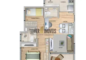 Foto 1 de Apartamento com 2 Quartos à venda, 50m² em Jardim Ribeiro, Valinhos