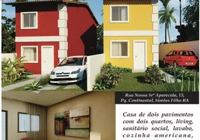 Foto 1 de Casa com 2 Quartos à venda, 65m² em Parque Continental, Simões Filho