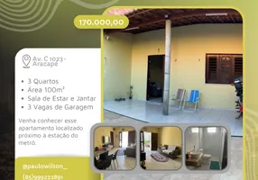 Foto 1 de Casa com 4 Quartos à venda, 100m² em ARACAPE, Fortaleza