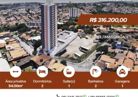 Foto 1 de Apartamento com 2 Quartos à venda, 54m² em Vila Camargo, Limeira