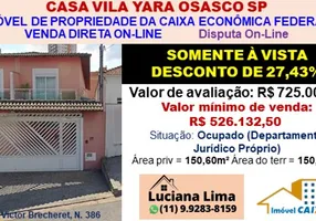 Foto 1 de Casa com 1 Quarto à venda, 150m² em Vila Yara, Osasco