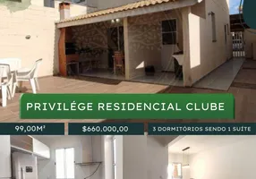 Foto 1 de Casa de Condomínio com 3 Quartos à venda, 99m² em Privilége Residencial Clube, Itatiba