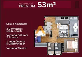 Foto 1 de Apartamento com 2 Quartos à venda, 53m² em Vila Carvalho, Sorocaba