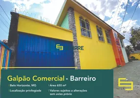 Foto 1 de Galpão/Depósito/Armazém para alugar, 650m² em Barreiro, Belo Horizonte