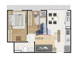 Foto 1 de Apartamento com 2 Quartos à venda, 45m² em Vila Assis Brasil, Mauá