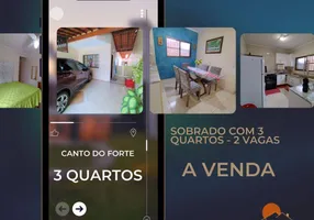 Foto 1 de Casa com 3 Quartos à venda, 96m² em Canto do Forte, Praia Grande