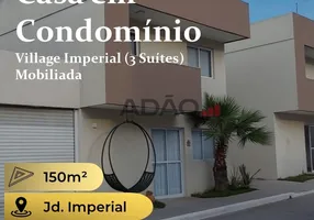 Foto 1 de Casa de Condomínio com 3 Quartos à venda, 150m² em Jardim Imperial, Aparecida de Goiânia