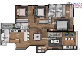 Foto 1 de Apartamento com 3 Quartos à venda, 121m² em Saguaçú, Joinville