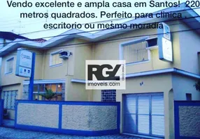 Foto 1 de Sobrado com 3 Quartos à venda, 209m² em Encruzilhada, Santos