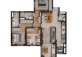 Foto 1 de Apartamento com 3 Quartos à venda, 96m² em Alphaville Nova Esplanada, Votorantim