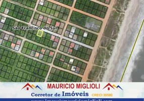 Foto 1 de Lote/Terreno à venda, 300m² em Praia do Ervino, São Francisco do Sul