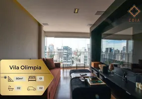 Foto 1 de Apartamento com 1 Quarto à venda, 80m² em Vila Olímpia, São Paulo