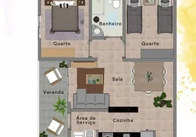 Foto 1 de Apartamento com 2 Quartos à venda, 56m² em Indaiá, Caraguatatuba
