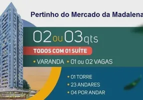 Foto 1 de Apartamento com 3 Quartos à venda, 63m² em Madalena, Recife