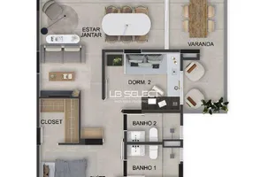 Foto 1 de Apartamento com 2 Quartos à venda, 83m² em Gávea, Uberlândia