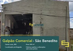 Foto 1 de Galpão/Depósito/Armazém para alugar, 360m² em São Benedito, Santa Luzia