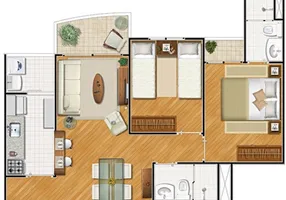 Foto 1 de Apartamento com 2 Quartos para alugar, 60m² em Jardins, São Paulo