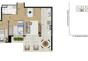 Foto 1 de Apartamento com 2 Quartos à venda, 62m² em Vila Anastácio, São Paulo