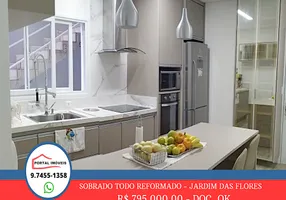 Foto 1 de Casa com 3 Quartos à venda, 280m² em Jardim das Flores, Osasco