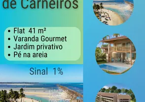 Foto 1 de Apartamento com 1 Quarto à venda, 41m² em Praia dos Carneiros, Tamandare