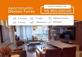 Foto 1 de Apartamento com 5 Quartos à venda, 196m² em Dionísio Torres, Fortaleza