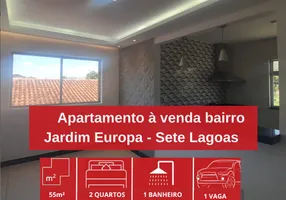 Foto 1 de Apartamento com 2 Quartos à venda, 55m² em Jardim Europa, Sete Lagoas