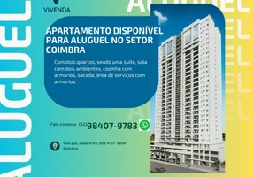 Foto 1 de Apartamento com 2 Quartos para alugar, 65m² em Setor Coimbra, Goiânia