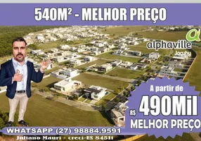 Foto 1 de Lote/Terreno à venda, 550m² em Alphaville Jacuhy, Serra