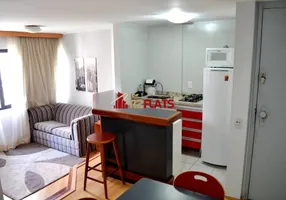 Foto 1 de Flat com 1 Quarto para alugar, 48m² em Brooklin, São Paulo