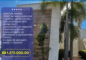 Foto 1 de Casa de Condomínio com 4 Quartos à venda, 230m² em Alvorada, Cuiabá