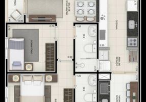 Apartamento com 2 Quartos à venda, 65m²