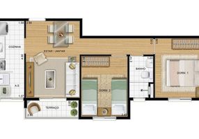 Apartamento com 2 Quartos à venda, 48m²