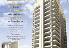 Apartamento com 3 Quartos à venda, 133m²