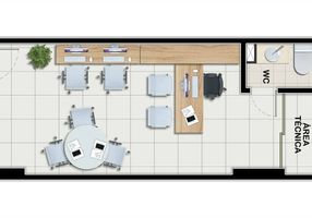 Ponto Comercial com 1 Quarto à venda, 26m²