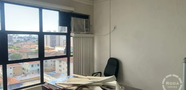 Sala Comercial com 1 Quarto para alugar, 44m² no Aparecida, Santos