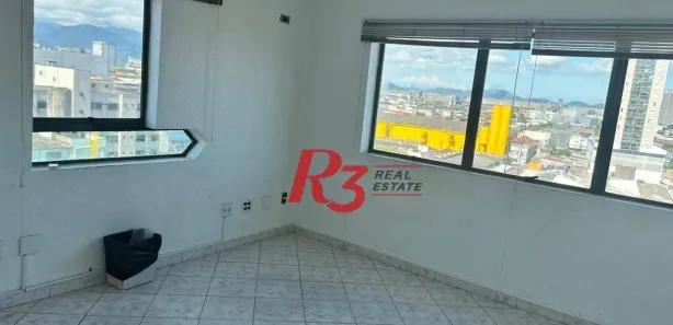 Sala Comercial para alugar, 113m² no Gonzaga, Santos