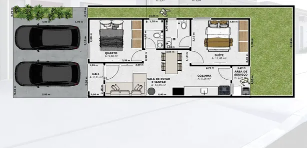 Casa de Condomínio com 2 Quartos à venda, 64m² no Parque 10 de Novembro, Manaus